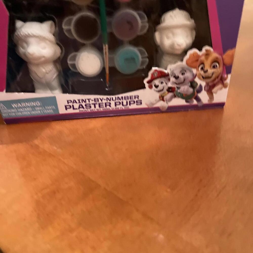Paw Patrol Color Your Own Plaster Pups. 8 Paint-by-numbers Colors Nickelodeon